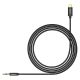 6. Baseus Stereo-Audiokabel AUX 3,5 mm Miniklinke - USB Typ C für Tablet-Telefon 120 cm schwarz (CAM01-01)
