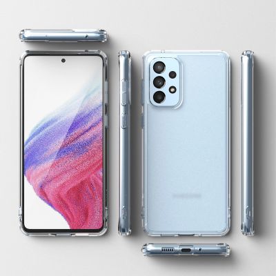 8. Ringke Fusion Matte TPU-Hülle mit Rahmen für Samsung Galaxy A73 durchscheinend