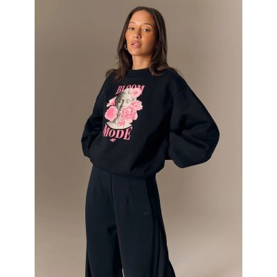 3. Locker geschnittenes Damen-Sweatshirt ohne Kapuze 4F 4FRSS26TSWSF2972-20S