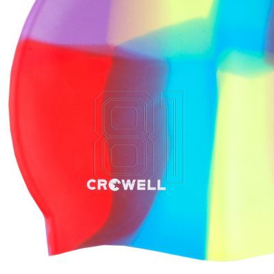2. Crowell Multi-Flame-10 silicone swimming cap