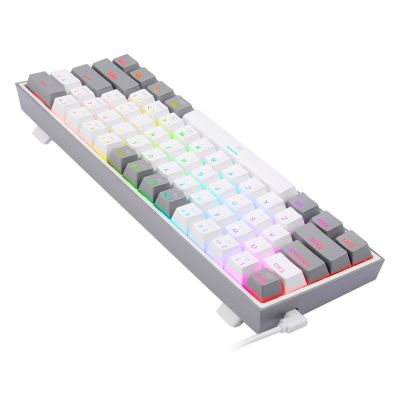 6. REDRAGON K617-RGB Fizz RGB Weiß/Grau USB-Tastatur Grau, Weiß