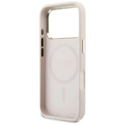 7. Guess Perforierte 4G MagSafe Hülle für iPhone 17 Pro Max – Pink