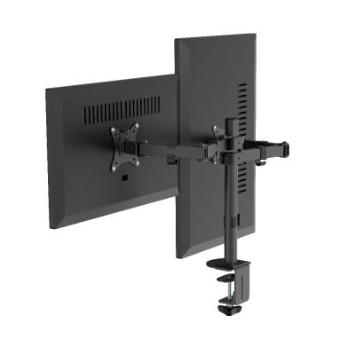 2. GEMBIRD Verstellbarer Schreibtischarm/Halterung für 2 Monitore 17-32 Zoll, VESA 100x100 mm, bis zu 9 kg