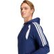 4. adidas Tiro 26 League Sweatshirt-Kapuzenpullover mit durchgehendem Reißverschluss für Herren, Marineblau, KF3320
