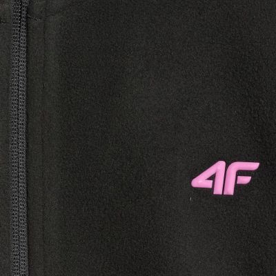 12. Fleece für Mädchen 4F F346 tiefschwarz 4FJWAW25TFLEF346 20S