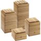Set mit 4 Zwilling Bambusbehältern