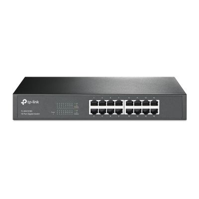 6. TP-Link TL-SG1016D(UN) Netzwerk-Switch, unmanaged L2 Gigabit Ethernet (10/100/1000), Schwarz