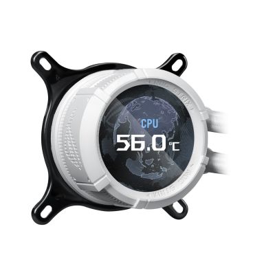 5. ASUS ROG STRIX LC III 360 ARGB LCD WHT Kühlung