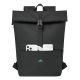 6. Rivacase Gremio City Rucksack, Schwarz, Polyester, Recyceltes Polyethylenterephthalat (rPET)
