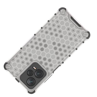 8. Honeycomb-Hülle für Xiaomi Redmi Note 12 Pro+, gepanzerte Hybridabdeckung in Schwarz