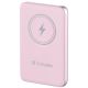 Verbatim Charge 'n' Go Lithium-Polymer-Akku (LiPo) 10000 mAh, kabelloses Laden, Pink