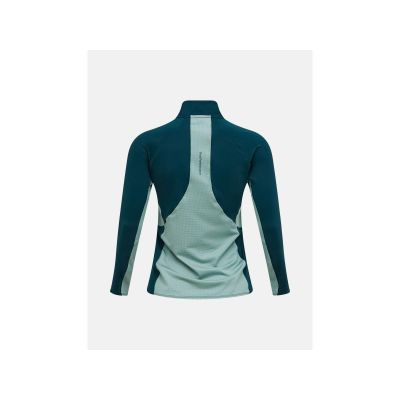 2. PEAK PERFORMANCE W Core Half Zip Baselayer-T-Shirt für Damen, grün