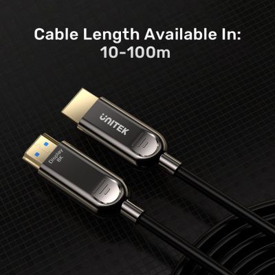 9. UNITEK Optisches Kabel HDMI 2.1 Aktives optisches Kabel 8K / 4K 144Hz 15M