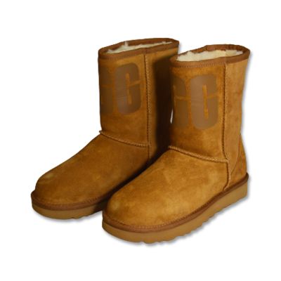 3. UGG W Classic Short Rubber Logo High Snow Boots für Damen - 1108230-CHE