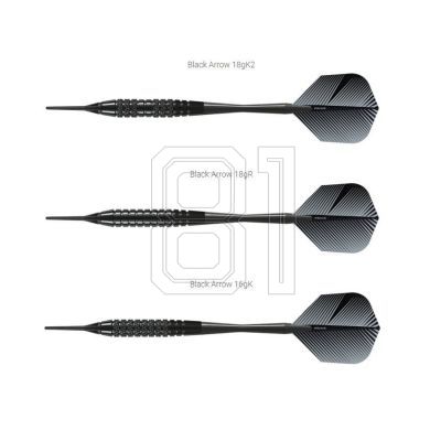 3. Harrows Black Arrow Softip Darts HS-TNK-000013120