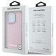 8. Karl Lagerfeld FW Metal Plate MagSafe Hülle für iPhone 15 Pro Max – Rosa