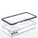 5. Klare 3in1 Hülle für Samsung Galaxy A73 Frame Cover Gel Blau