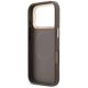 7. Guess 4G PU Triangle Logo & Stand Camera MagSafe Hülle für iPhone 18 Pro / 17 Pro – braun