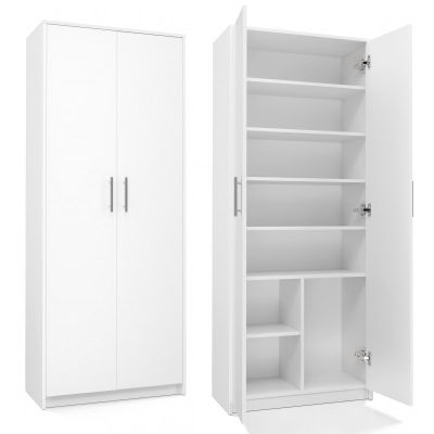 6. OLIV 2D Aktenschrank 74x35xH180 weiß