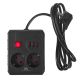 4. MACLEAN Steckdosenleiste, Verlängerungskabel mit 2 Steckdosen + 3 USB-Anschlüssen, 110–240 V Wechselstrom, 50/60 Hz, max. 2,1 A, 2500 W, 1,5 m, Schwarz, MCE387 B