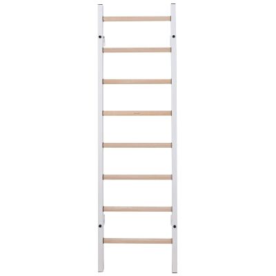 5. Turnwand aus Holz und Metall mit 4 Griffen und Bank, 200 W