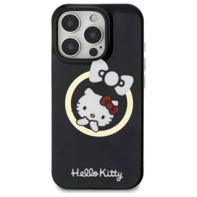 3. Hello Kitty IML Fun Bow Magsafe Hülle für iPhone 16 Pro Max – Schwarz
