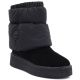 Schwarze Plateau-Schneestiefel aus Leder, Big Star UU274731
