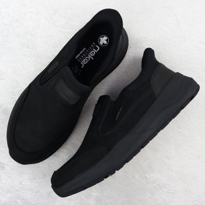 5. Wasserdichte Herren-Lederschuhe zum Hineinschlüpfen, schwarz Rieker 06052-00