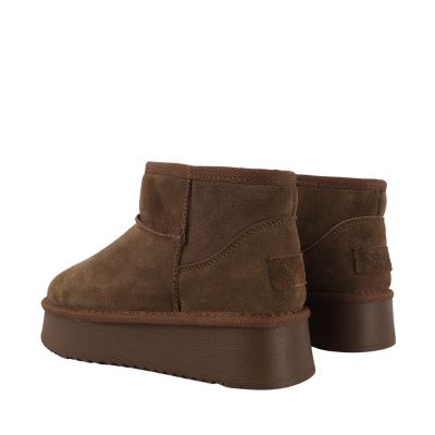 3. Solo Soprani Couture Hugh Plateau-Schuhe für Damen aus Leder, dunkelbraun, SSW421P05 04