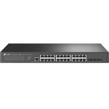 TP-Link JetStream TL-SG3428X-M2 Netzwerk-L2+-Ethernet-Router (100/1000/2500 Mbit/s), 1 HE, Schwarz