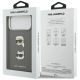 8. Karl Lagerfeld FW Grained Karl & Choupette Heads Pins & Logo iPhone 17 Pro Max Hülle - Grau