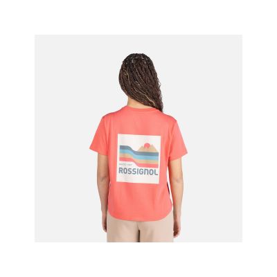 4. Damen-T-Shirt ROSSIGNOL W Waterfall Tee, rosa