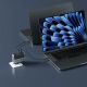 7. Cuktech AD1404UEU 140W GaN 3x USB-C + USB-A Wandladegerät mit USB-C-Kabel – Grau