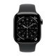 3. Apple Watch Series 11 Cellular 46 mm Gehäuse aus schiefergrauem Titan mit schwarzem Sportarmband – M/L