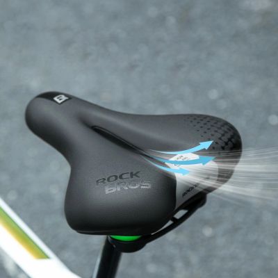 3. Rockbros 6876 Komfortabler ergonomischer Fahrradsattel - Schwarz