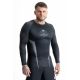 Grauer Langarm-Rashguard mit DBX Bushido-Logo