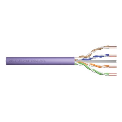 4. DIGITUS Installationskabel Kat. 6, U/UTP, DCA, AWG 23/1, LSOH, 305 m, lila, Karton
