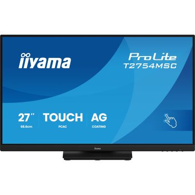 3. iiyama ProLite T2754MSC-B2AG Computermonitor 68,6 cm (27") 1920 x 1080 px Full HD LED-Touchscreen Mehrbenutzerfähig Schwarz