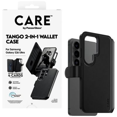 5. CARE by PanzerGlass Tango 2in1 Brieftaschenhülle für Samsung Galaxy S26 Ultra - Schwarz