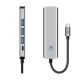 6. Tech-Protect HB01 HUB Adapter 5in1 USB-C + USB3.0 + HDMI 4K 60Hz + PD100W - grau