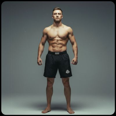 17. Schwarze DBX Bushido MMA-Shorts