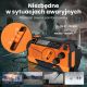 45. Extralink Solar-Notfallradio mit Kurbeldynamo-Powerbank (4000 mAh) und SOS-Taschenlampe SR-4000, tragbar, analog, Schwarz/Orange