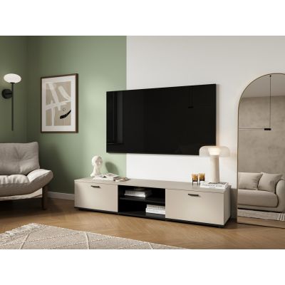 3. TV-Schrank SOHO 180x43x37 cm, Kaschmir + Schwarz