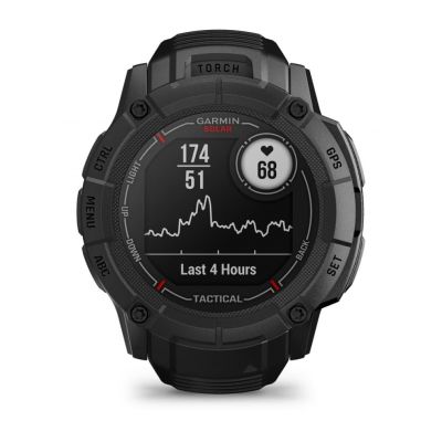 4. Garmin Instinct 2X Solar Tactical Edition Schwarze Uhr