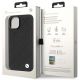 8. Hülle BMW BMHCP14S22RQDK iPhone 14 6,1" schwarz/schwarz Leder gesteppt