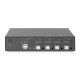 3. KVM-Switch, 4-Port, Einzeldisplay, 4K, HDMI