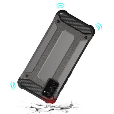 7. Hybrid Armor Case Tough Rugged Cover für Samsung Galaxy A03s schwarz