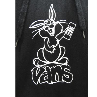 3. Vans Schwarzer Crazy Eddy 66 Loose Pullover Hoodie - VN000JE7BLK