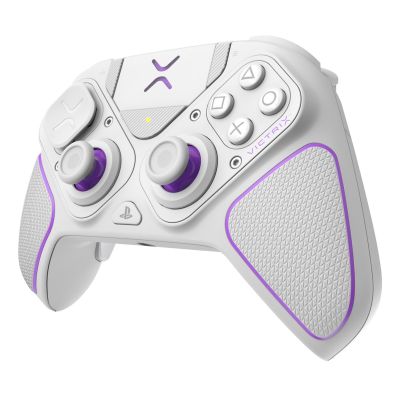 4. PDP 052-002-WH Gamecontroller, Lila/Weiß, RF/USB-Gamepad, Analog/Digital, PC, PlayStation 4, PlayStation 5