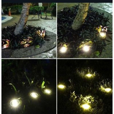 42. Solarlampe mit 8 SMD-LEDs zur Erdung, 4er-Set